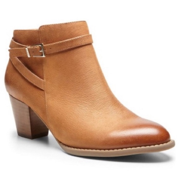 Vionic Shoes - Vionic Upton Ankle Bootie Tan Leather